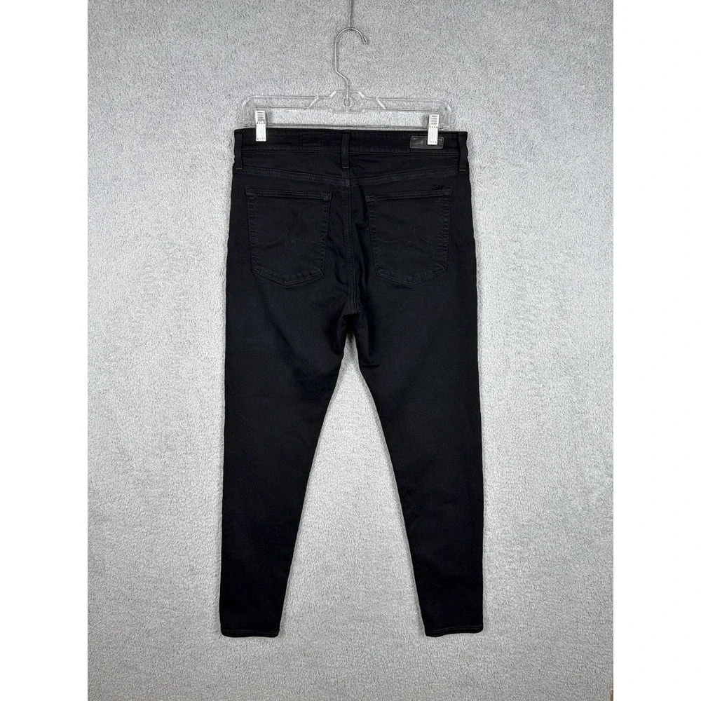 AG Adriano Goldschmied Farrah Skinny Ankle Jeans Women's 30R Black Stretch 30x29